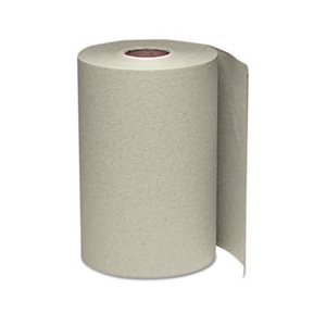 Nonperforated Paper Towel Roll, 8 x 350ft, Brown, 12 Rolls / Carton