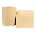 Nonperforated Paper Towel Roll, 8 x 600ft, Brown, 12 Rolls / Carton