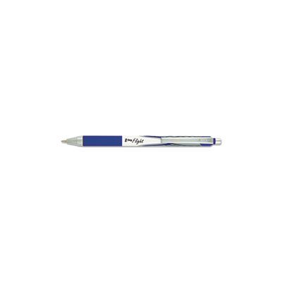 Z-Grip Flight Retractable Ballpoint Pen, 1.2 mm, Bold, Blue, Dozen