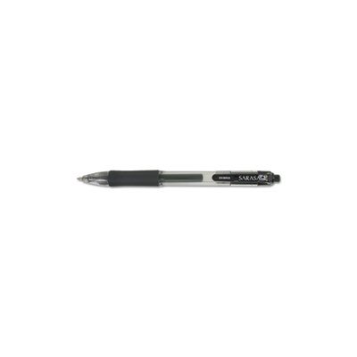 Sarasa Retractable Gel Pen, Black Ink, Medium, Dozen