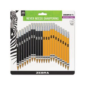 #2 Mechanical Pencil, 14 Yellow / 14 Black, 28 / Pack