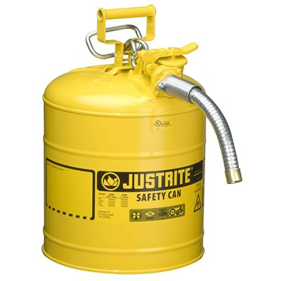 CAN, GAS / DIESEL, 5 GAL, TYPE 2, YELLOW