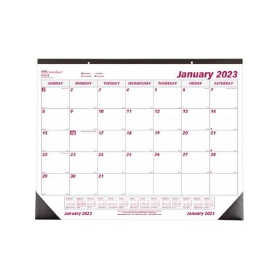 Monthly Deskpad Calendar, Chipboard, 22 x 17 2025