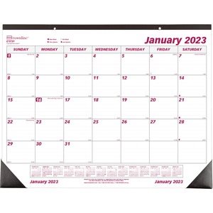 Monthly Deskpad Calendar, Chipboard, 22 x 17 2024