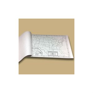 STUDY PADS, OUTLINE MAP US