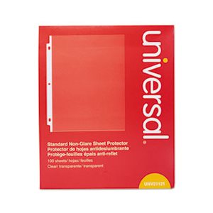 STANDARD SHEET PROTECTOR, 8 1 / 2 X 11 CLEAR 100 / BX